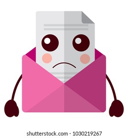 kawaii email envelope letter message cartoon