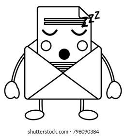 kawaii email envelope letter message cartoon