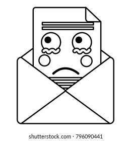 kawaii email envelope letter message cartoon