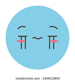 kawaii emoji cartoon face