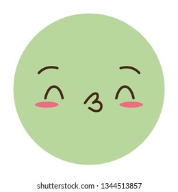 kawaii emoji cartoon face