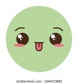 kawaii emoji cartoon face
