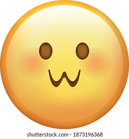 kawaii emoji cute face icon smile sticker