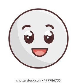 kawaii emoticon happy face