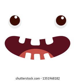 kawaii face cartoon