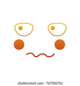 kawaii face expression facial gesture cartoon