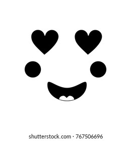 kawaii face expression facial gesture cartoon