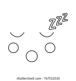 kawaii face expression facial gesture cartoon