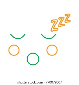 kawaii face expression facial gesture cartoon