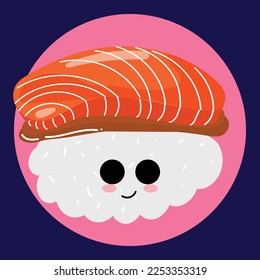 Kawaii face japan emoticon sticker design. vector illustration. 