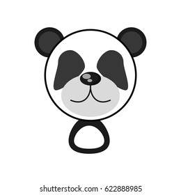 kawaii face panda animal toy