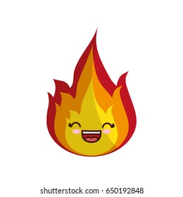 kawaii fire flame icon