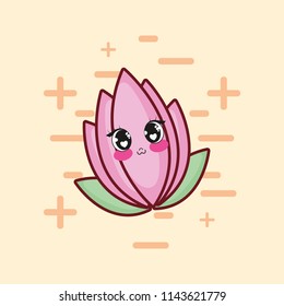 kawaii flower icon