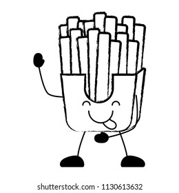Kawaii french fries design