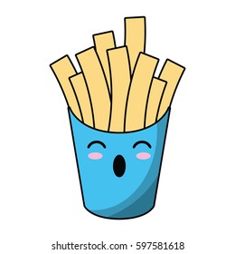 kawaii french fries fast food