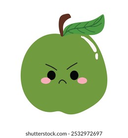 kawaii fruit apples cartoon character design