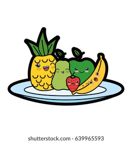 kawaii fruit icon