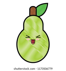 kawaii fruits design
