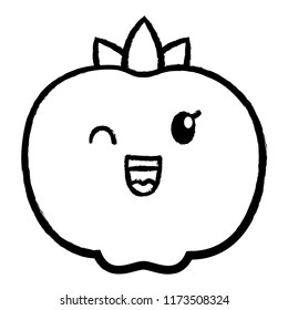 kawaii fruits design