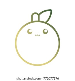 kawaii fruits design concept 