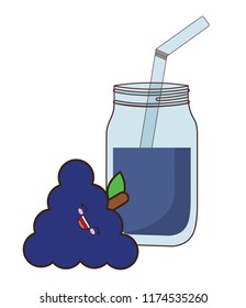 kawaii fruits and juices