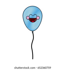 kawaii funny balloon birthday celebration