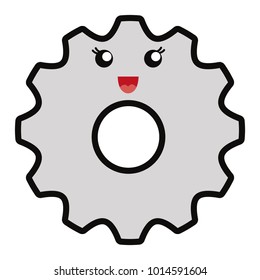 Kawaii gear icon