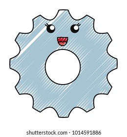 Kawaii gear icon
