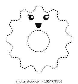 Kawaii gear icon