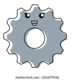 Kawaii gear icon