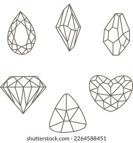Kawaii Gem stone [line] Bowbeary