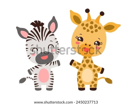Similar – Image, Stock Photo giraffe Love of animals