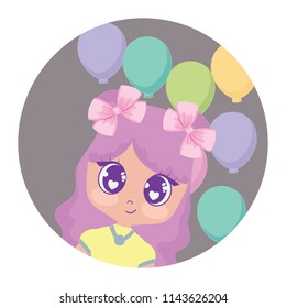 Kawaii girl design