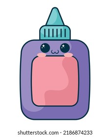 Kawaii Glue Bottle Isolated Icon