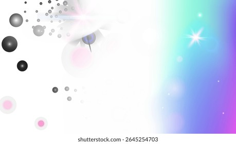 Gradiente de Kawaii. Holograma Arco-Íris Rosa E Bela Magia Padrão. Fundo de unicórnio roxo. Textura Da Estrela Sobre O Céu Claro E O Design Do Universo Cósmico. Gradiente de Kawaii azul.