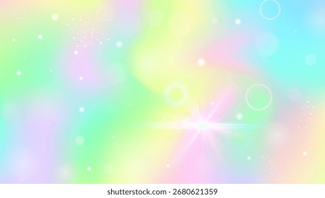 Gradiente de Kawaii. Patrón De Unicornio Rosa Y Hermoso Holograma De Princesa. Fondo mágico púrpura. Fondo de pantalla De Fantasía Del Espacio De Neón Y La Galaxia De Dibujos Animados. Gradiente Kawaii azul.