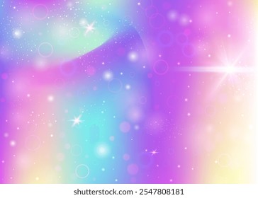 Kawaii Gradient. Purple Unicorn Pattern. Magic Hologram. Fairytale Abstract Effect. Pink Girlish Invitation. Lilac Fantasy Background. Princess Glitter. Dream Kawaii Gradient.
