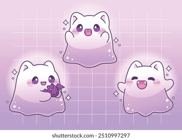 Kawaii halloween ghost cute sticker