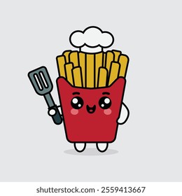 Kawaii Happy Chef French Fries