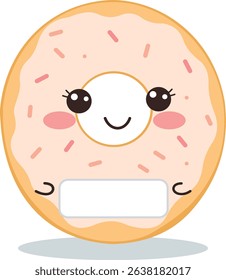 Kawaii Happy Milk Carton with Strawberries – Cute Vector Character Illustration