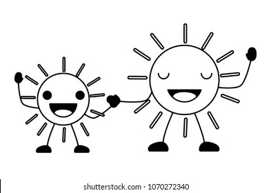 kawaii happy suns icon