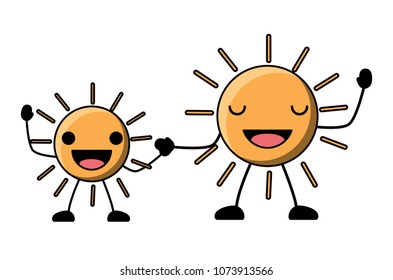 kawaii happy suns icon