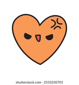 Kawaii Heart Doodle Illustration - 05