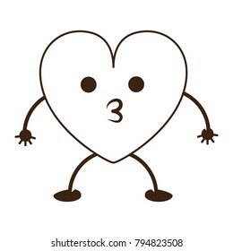 kawaii heart icon