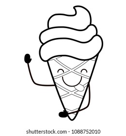 Kawaii ice cream cone