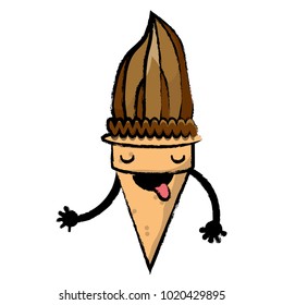 Kawaii ice cream design