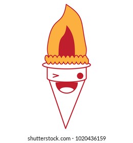 Kawaii ice cream design