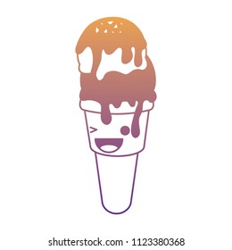 Kawaii ice cream design