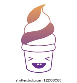 Kawaii ice cream design