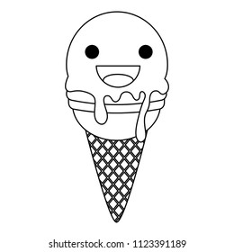 Kawaii ice cream design